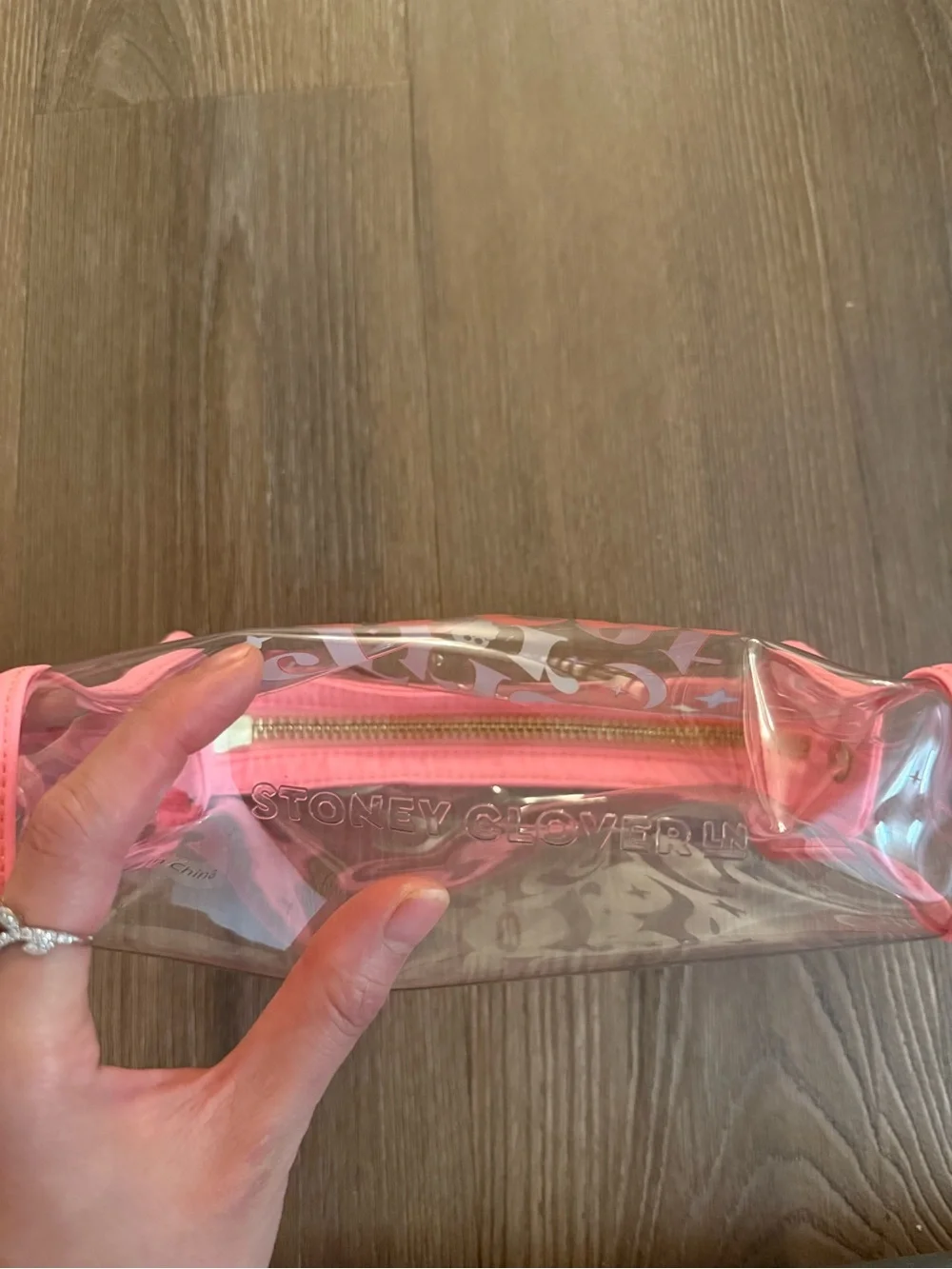 Stoney clover lane trick or treat clear vinyl travel pouch